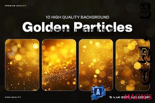 10 Golden Particles Background - Q88SD6W