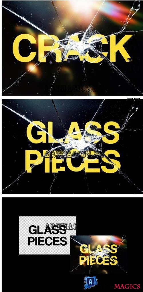 Broken Glass Text Effect