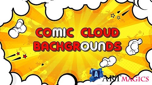 Comic Cloud Backgrounds 2273608 - After Effects Templates