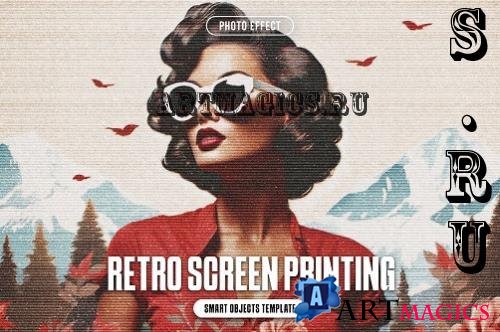 Retro Screen Printing Photo Effect - 290770342 - TCAMTWD