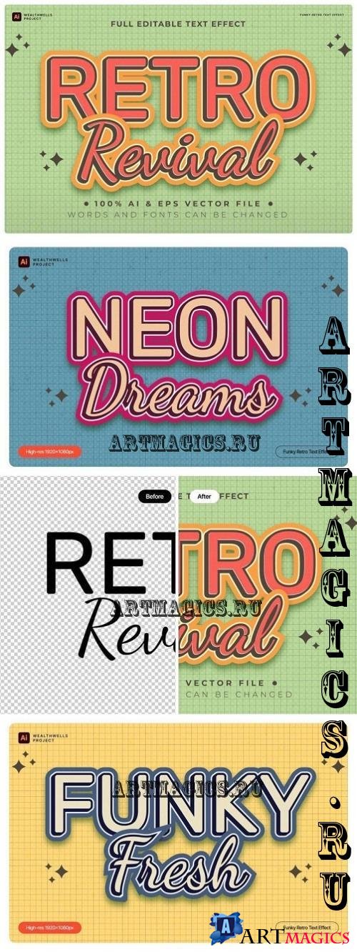 Funky Retro Text Effect - TCDZKD3