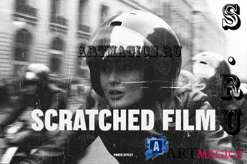 Scratched Retro Film Photo Effect - 290796775 - 5V46BWC