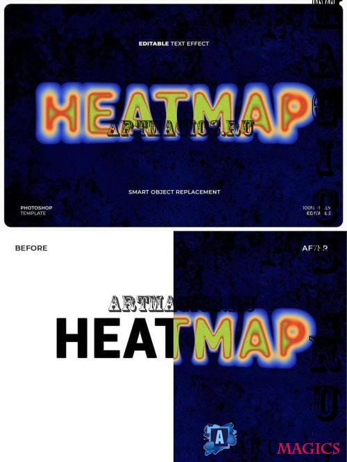 Heatmap Text Effect - 46YXZMN