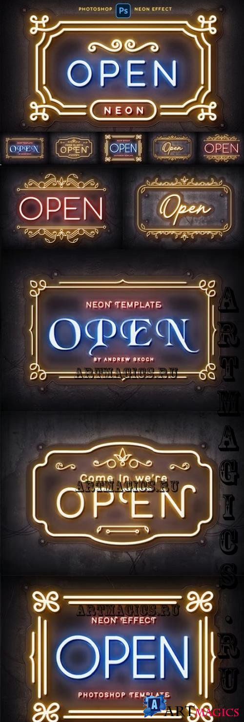 Neon Logo Mockups - 283707182 - ZFC3P99