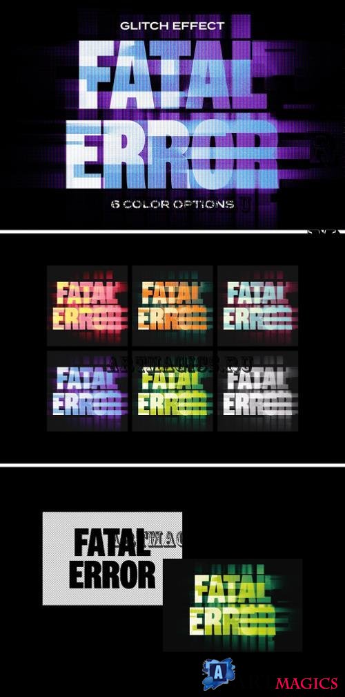 Fatal Error Glitch Text Effect