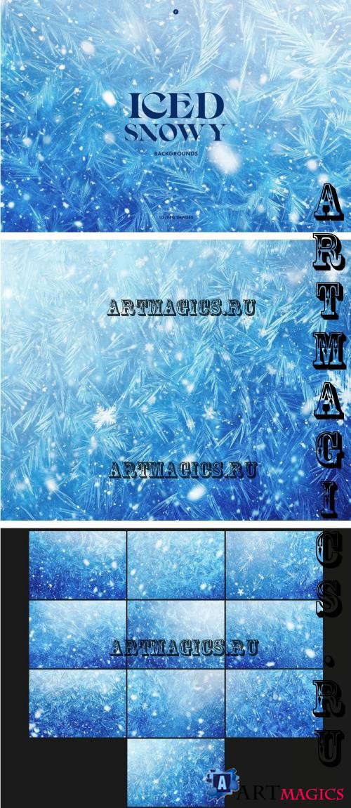 Iced Snowy Backgrounds - JH7CW6P