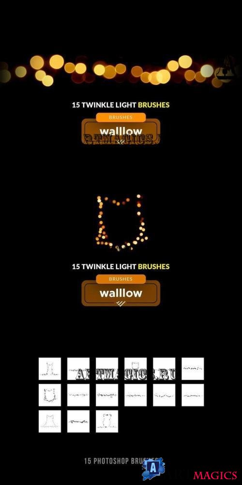 15 Twinkle Light Brushes - 289184252 - 6TLJ9R8