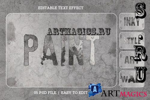 Grunge Paint Editable Text Effect Set - QYRS3BB