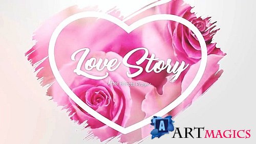 Slideshow - Brush Effects - Love Story 36184 - After Effects Templates