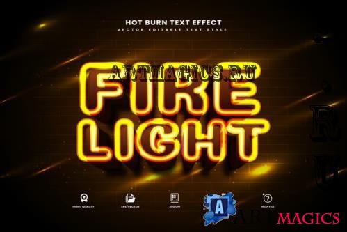 Fire Light Editable Text Effect - 280354895 - QHEFK3R