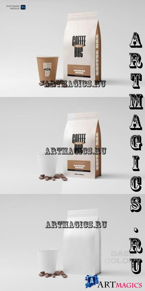 Coffee Bag Mockup - 8JW7F2J