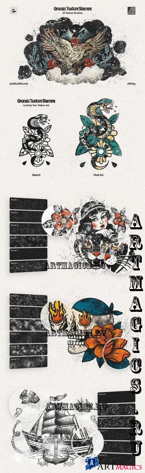 Grunge Stamp Affinity Brushes - 290860096 - AB4VJ66