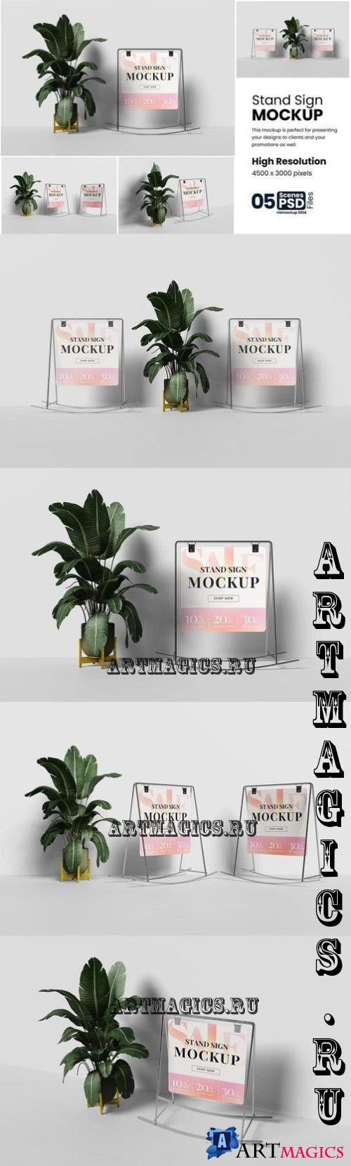 Stand Sign Mockup - F79MCXU