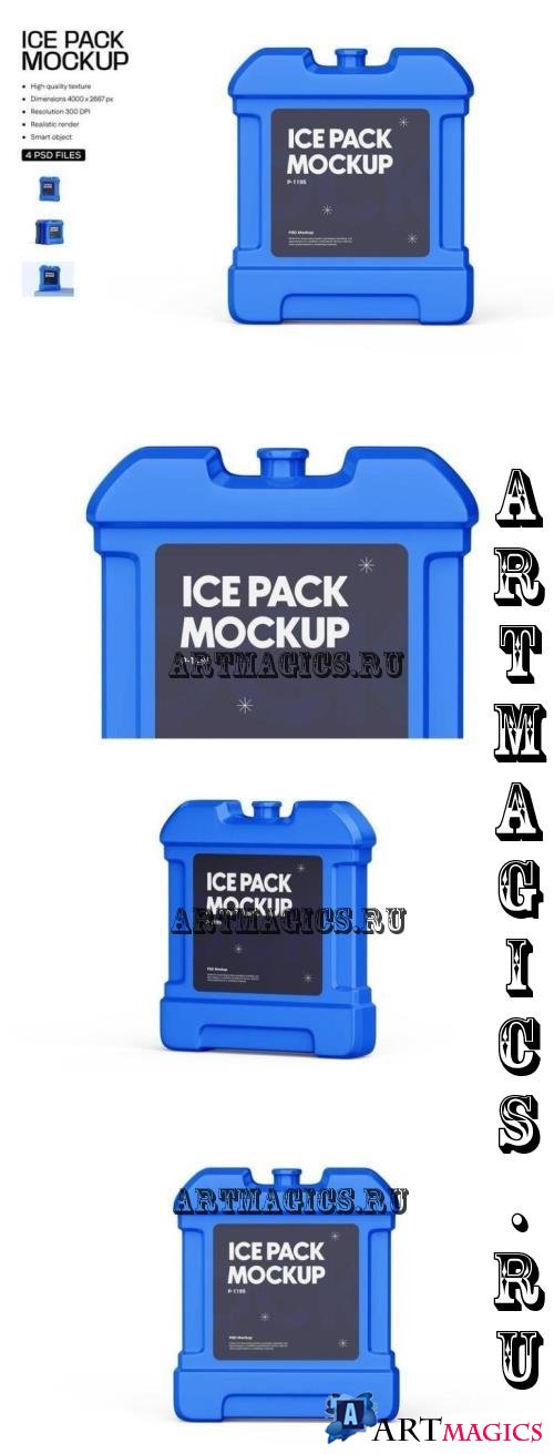 Ice Pack Mockup for Cooler - YPXCPRW