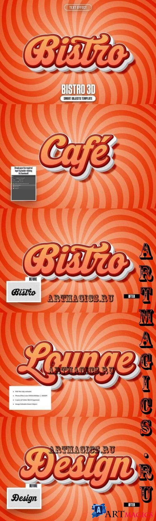 Bistro 3D Text Effect - 290899478 - SXQSHLG