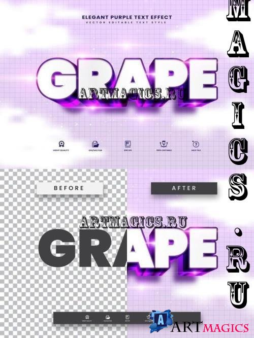 Grape Purple Editable Text Effect - 280339390 - PFDEEPQ