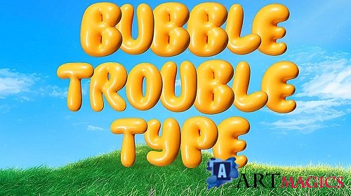 Pack Of 26 3D Bubble Alphabet Characters On Alpha 2458669 - Motion Graphics