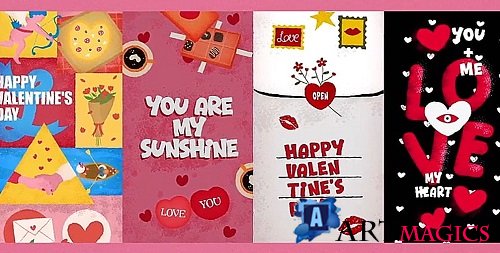 Valentine's Day Vertical Stories Package 3102462 - After Effects Templates