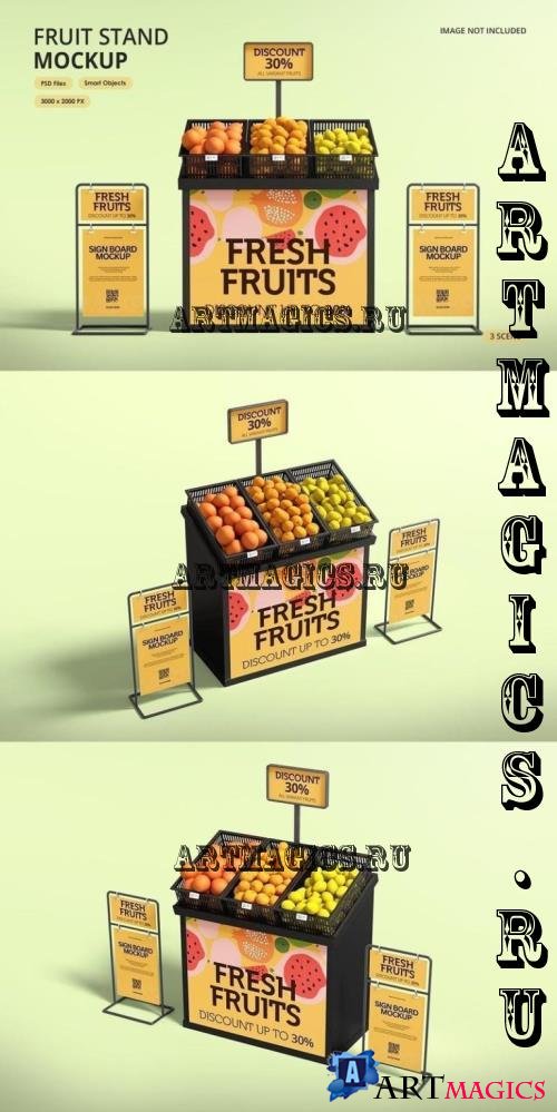 Fruit Stand Mockup - N9X3ZFD