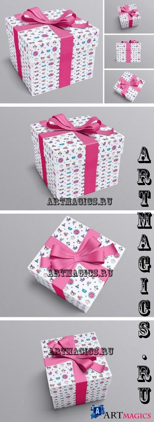 Gift Box Mockup - ZTPUS85