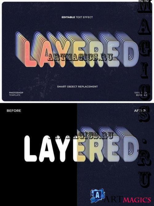 Layered Text Effect - L7RE72C