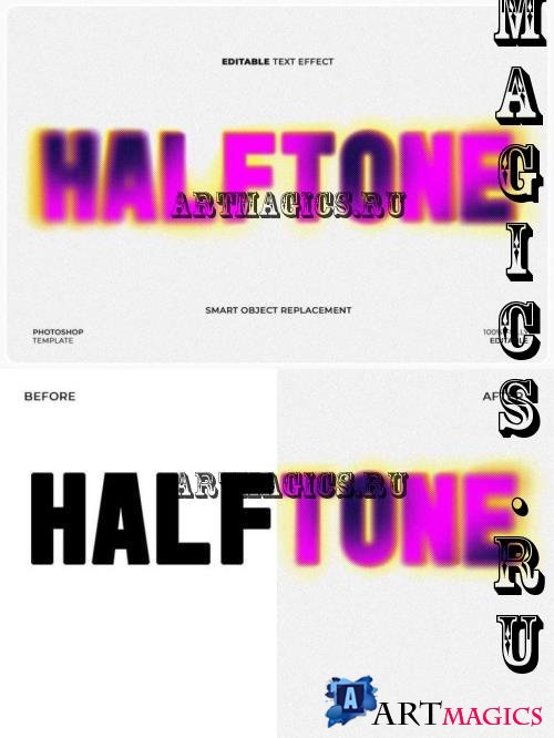 Halftone Blur Text & Logo Effect - 7264RVN