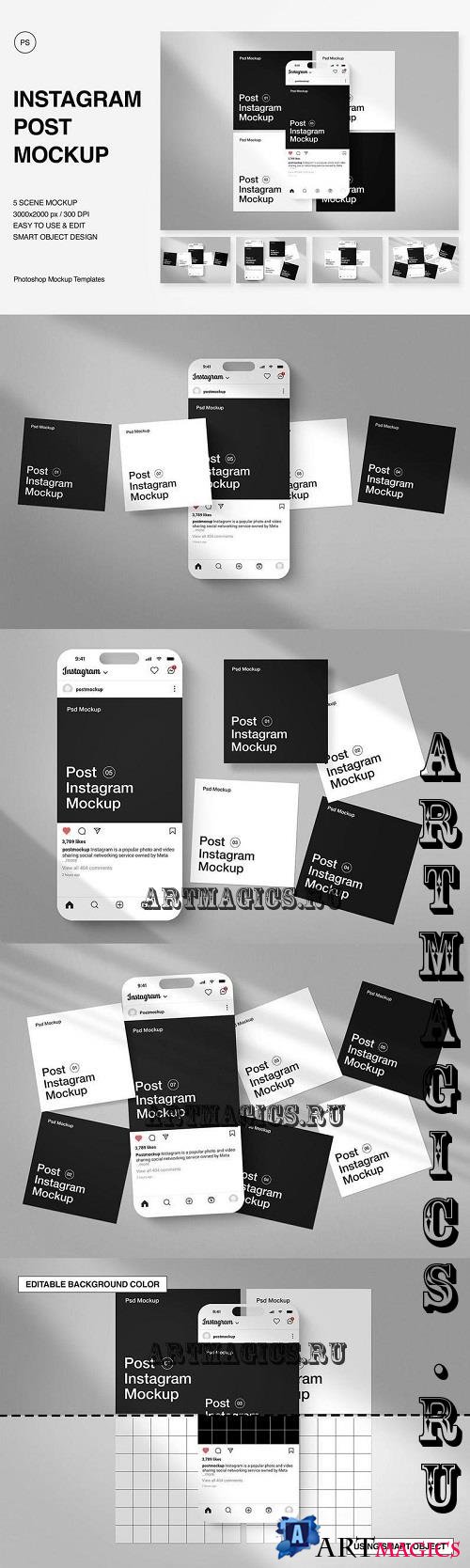 Instagram Post Mockup - 85G43JM