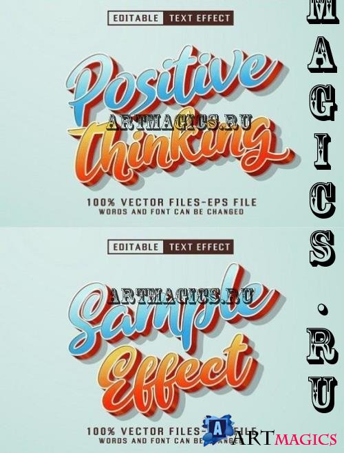 Positive Thinking 3d Text Effect - DPDJXDF