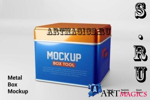 Metal Box Mockup - ELPP7F9