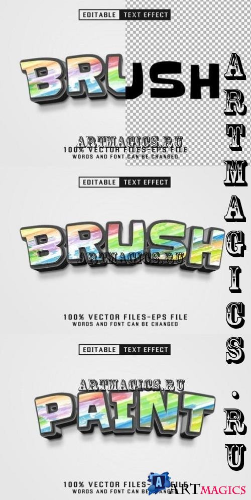 Brush Graffiti Text  Editable Text Effect - M8NCAKY