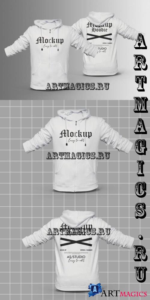 Unisex Hoodie Mockup - D57FYHV