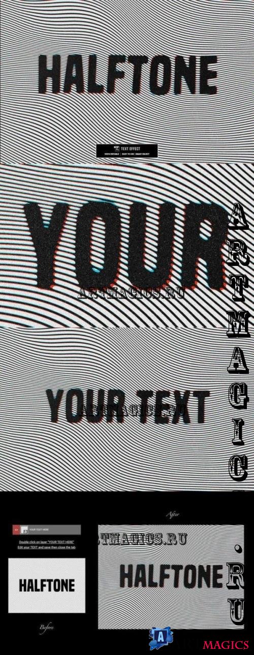 Halftone Text Effect - WTL6LYX