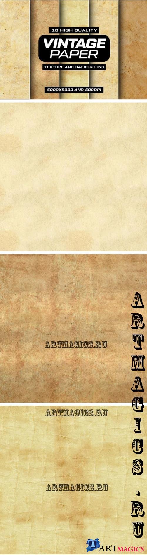 10 Vintage Paper Texture And Background  - ME9CFKT