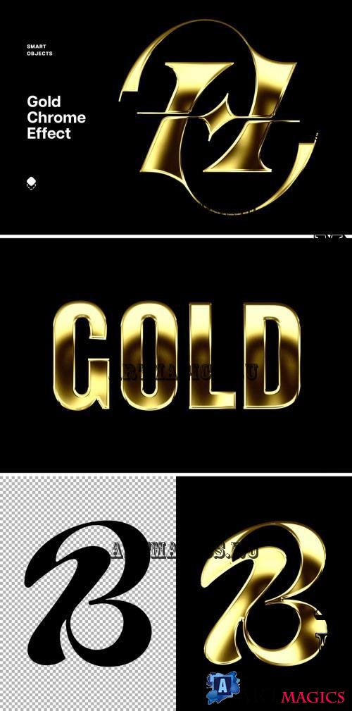 Golden Chromatic Text & Logo Effect - 290851557 - V4RL5WC