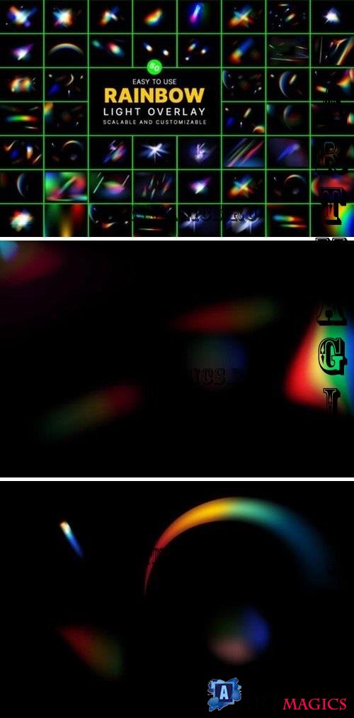 50 Crestal Rainbow Light Overlay Set - 290692084