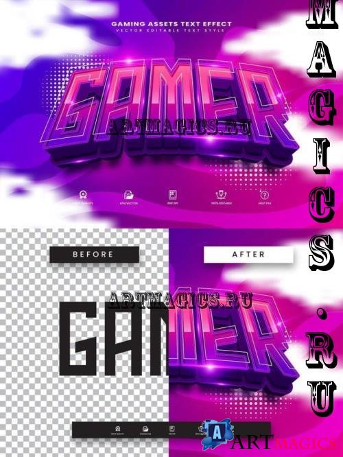 3d Gaming Theme Editable Text Effect - XZ9KF25