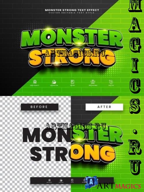 Monster Strong Editable Text Effect - 280354970 - Y8HTKCA