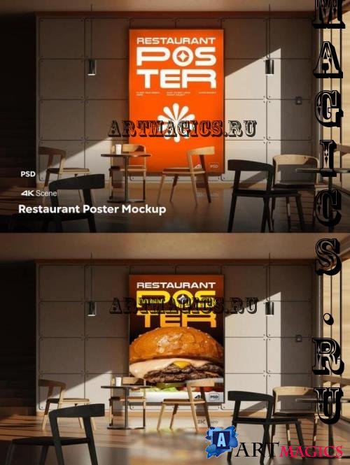 Restaurant Poster Mockup - QW3SF79