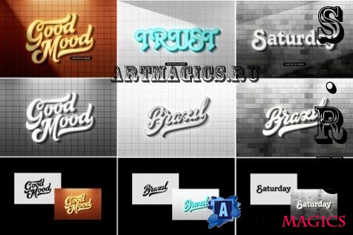 Bright Retro 3D Sign Mockups - 92083242 - PFTP3BD