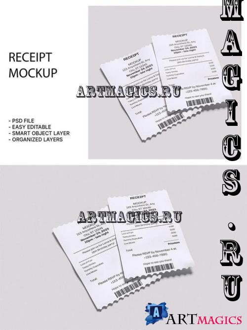 Receipt Mockup - VRT4NUL