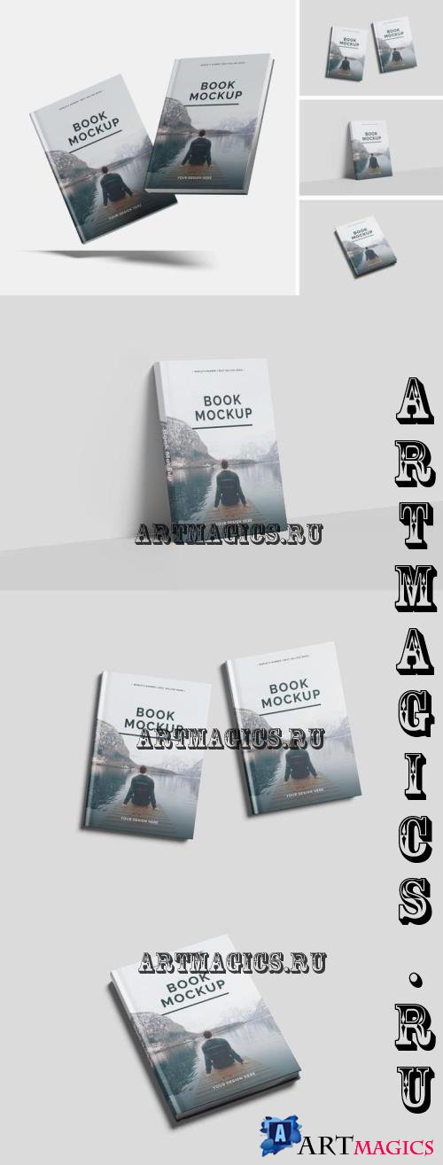 Book Cover Mockup - BBHJ2R8