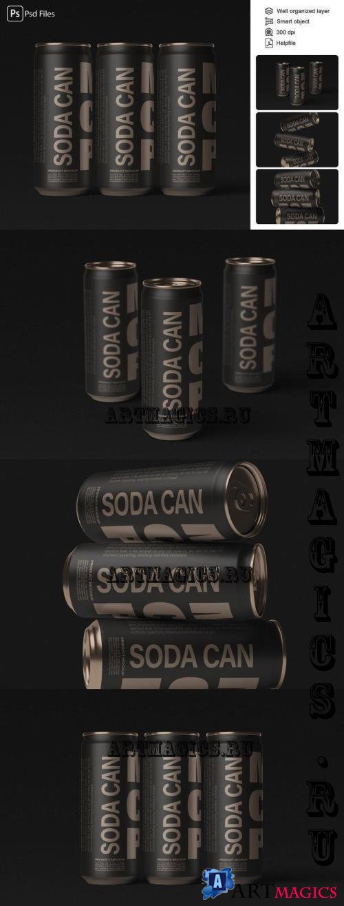 Soda Can Mockup - 2XJJW8B