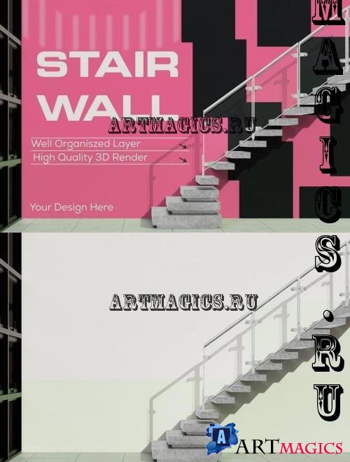 Stair Wall Mockup - XXCVQJA