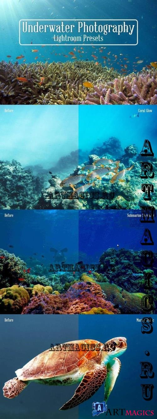 Underwater Photography Lightroom Presets - 7SPTEQL