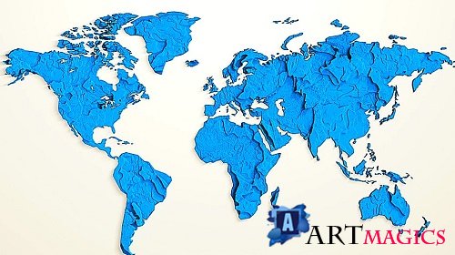 World Map Logo Reveal 2026818 - After Effects Templates