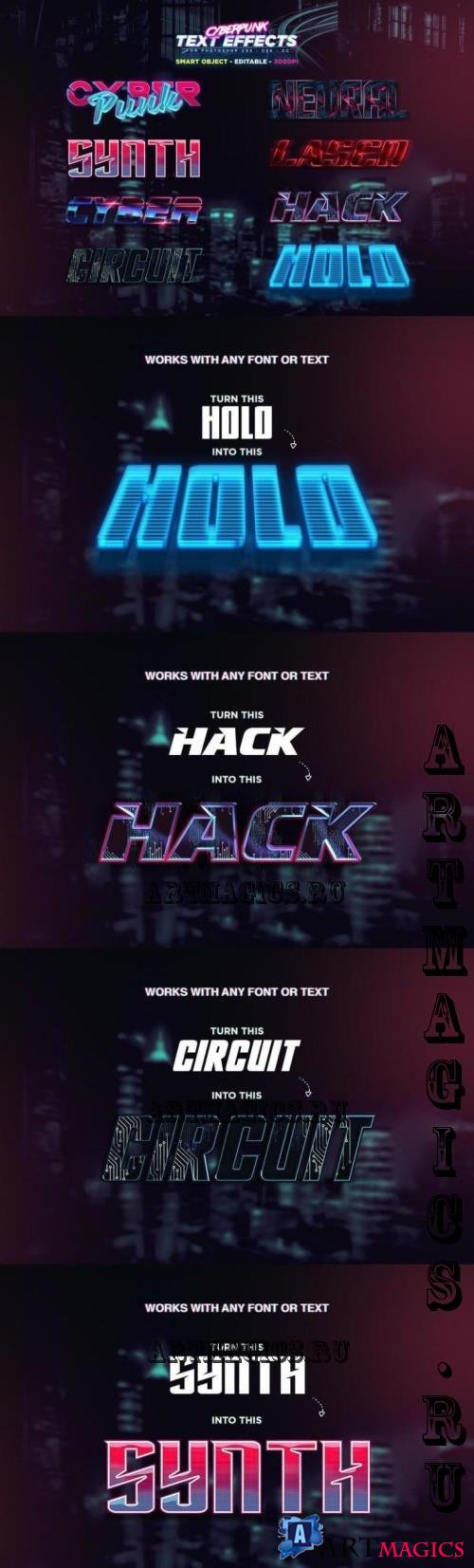 Cyberpunk Text Effects - S7QJF6Q