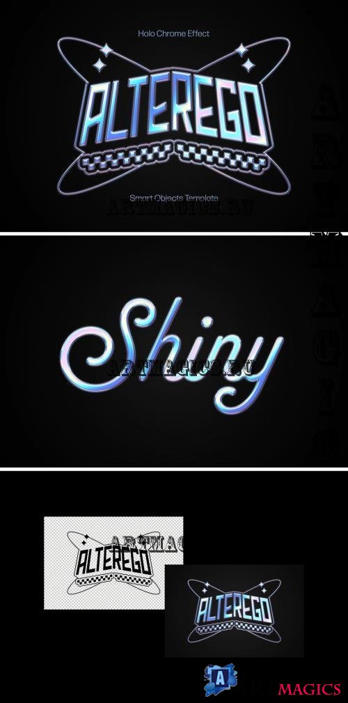 Holographic Text & Logo Effect - 291048868 - JDMVYRP