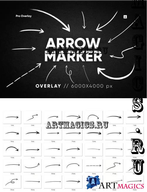 70 Arrow Scribble Overlay - 291068034 - 38SXPFF