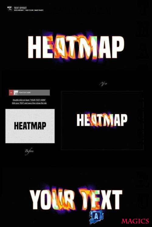 Heatmap Distortion Text Effect - ZZX5J93