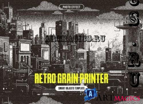 Retro Grain Printer Photo Effect - 290929709 - QY2CHWL